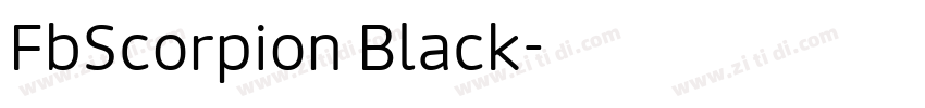 FbScorpion Black字体转换